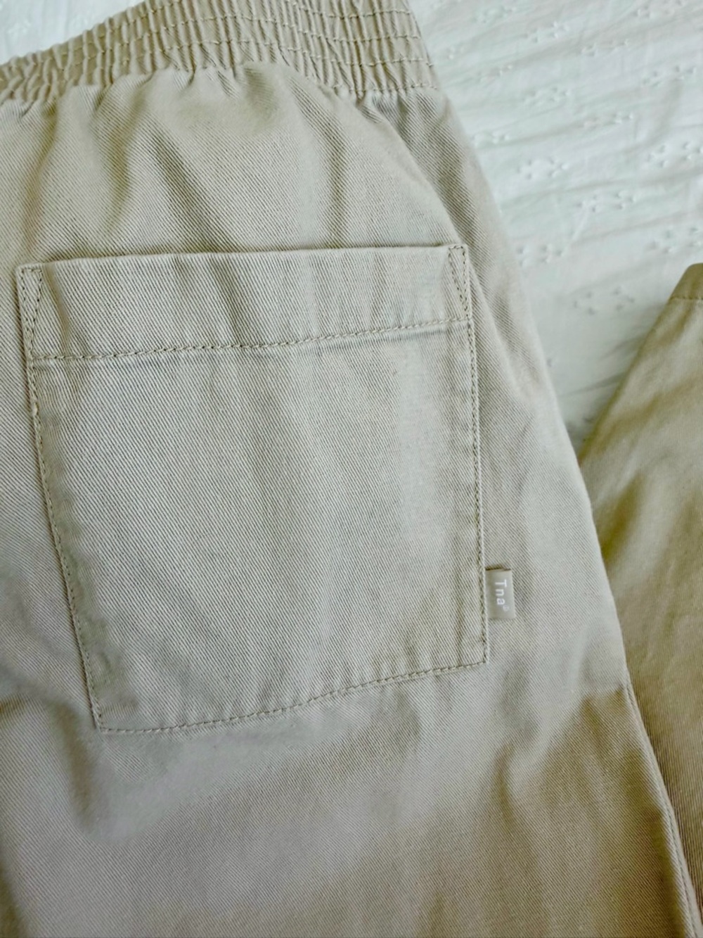 TNA Wide Leg Pants in Light Beige - Picture 4 of 9